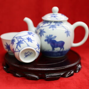 The "Hello from Moose Jaw" Tea Set : Original Porcelain by Moose City Gift Shop