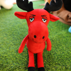 Plush Toy Moozy the Moose: Playful, brave, and loves to sing—the true heart of the forest. Original Character Plush Toy